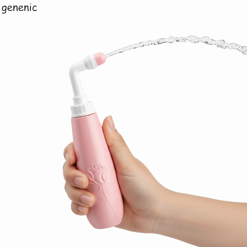 Máy phun Bidet cầm tay GENENIC, Bidet cầm tay mềm tiện dụng, Máy rửa tay cầm tay chống rò rỉ 500ml B