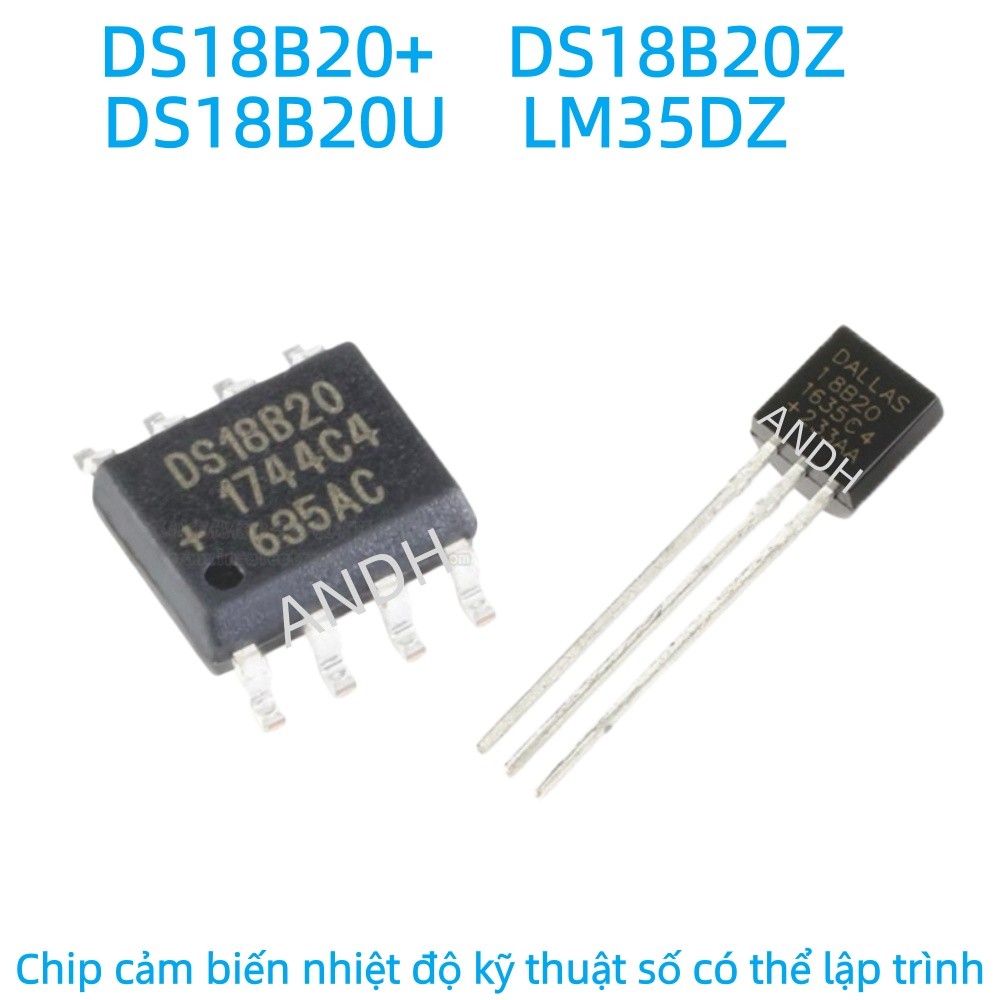 Chip cảm biến nhiệt độ kỹ thuật số có thể lập trình DS18B20 + LM35DZ DS18B20U chính hãng DS18B20U