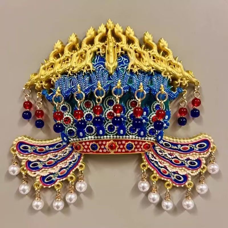 Guobo Fengguan Tủ Lạnh Nam Châm Kim Loại AR Filial Piety Nữ Hoàng Cửu Long Jiufeng Bảo Tàng Tử Cấm T