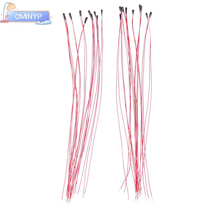CMINYP 10 CÁI Điện trở nhiệt điện trở NTC MF52B 10K 100K Dây đeo đầu dò B3470 B3380 B3950 B3435 B 42
