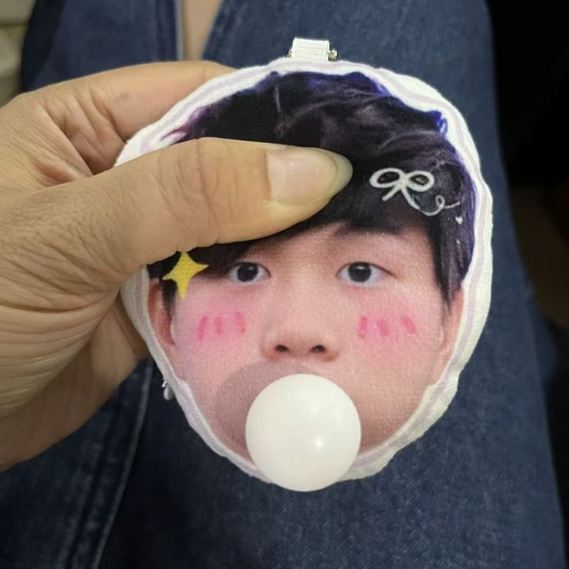 Móc khóa mặt dây chuyền bong bóng chảy nước sang trọng nhỏ JJ Lin Vật liệu hỗ trợ hàng hóa