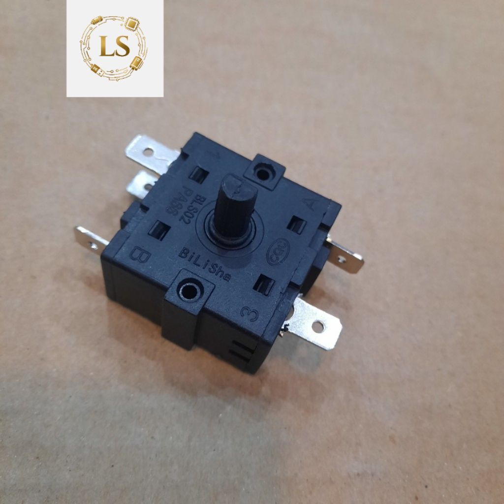 Công tắc 3 - 5 - 6 chân lắp cho lò nướng, quạt sưởi, quạt hơi nước