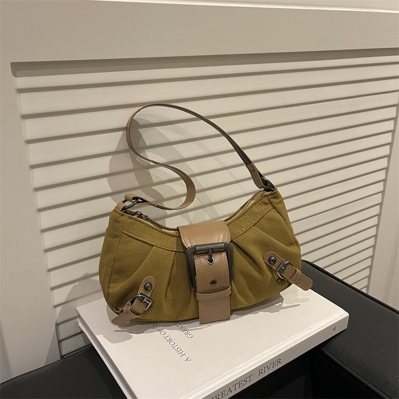 Xuyên Biên Giới 2025 Phong Cách Mới Retro Thời Trang Hợp Thời Trang Túi Xe Máy Nữ Phong Cách Mỹ Đi Làm Túi Đeo Vai Cao Cấp