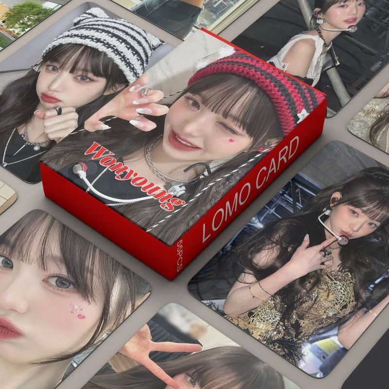 55 ✡ IVE JU ❈ ✷ ❈ Jang WonYoung ✡ ❈ ❈ ❈ LOMO ❈ ❈ 55 IVE Jang WonYoung Photocards, Jang WonYoung Hàng