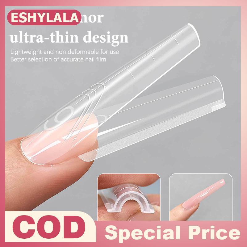 [Bea-t] Sandwich Dual Nail Forms 280 chiếc 14 Size Extensions-Dual Forms Coffin Almond Nail Forms To