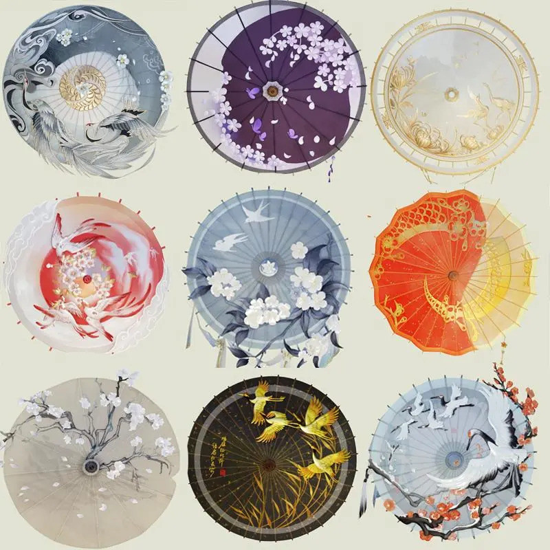 Dầu Giấy Ô Lưới Thanh Kiếm Sanluo Phong Cách Yuling Han Plum - Tiện Dụng Cho Ngày Hè