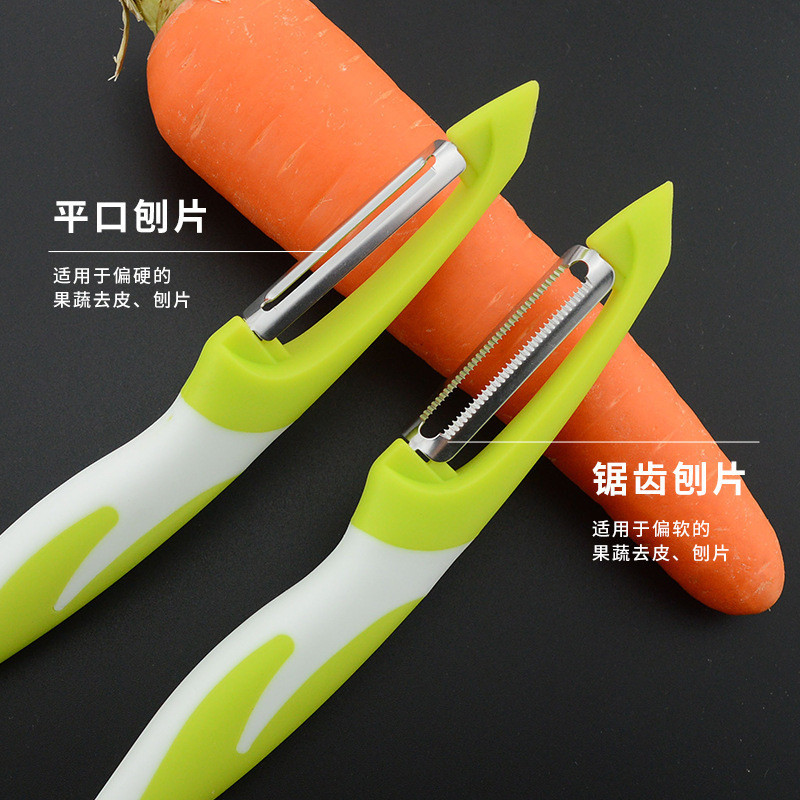 Hàng sẵn có Nhà bếp Thép không gỉ Đa chức năng Xoay Peeling Knife Fruit Vegetable Grater Fruit Multi