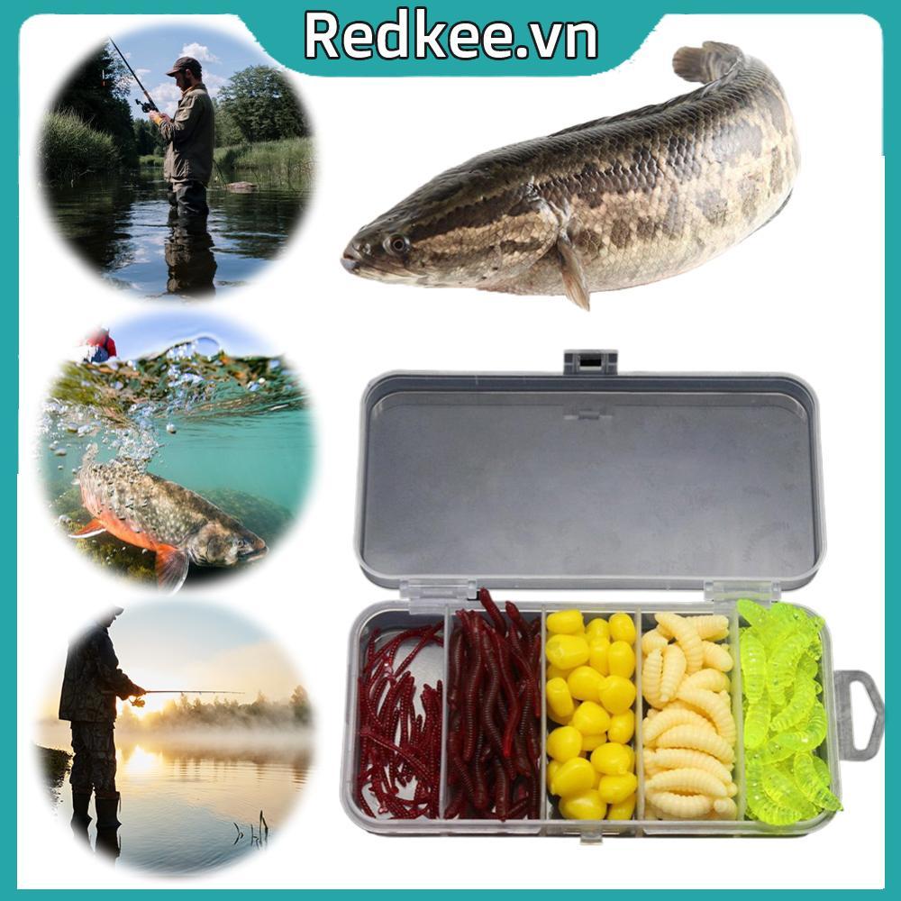 160 Chiếc Mềm Mồi Câu Cá Bộ Dụng Cụ Câu Cá Giun Nhân Tạo Giun Đất Câu Cá Ngô