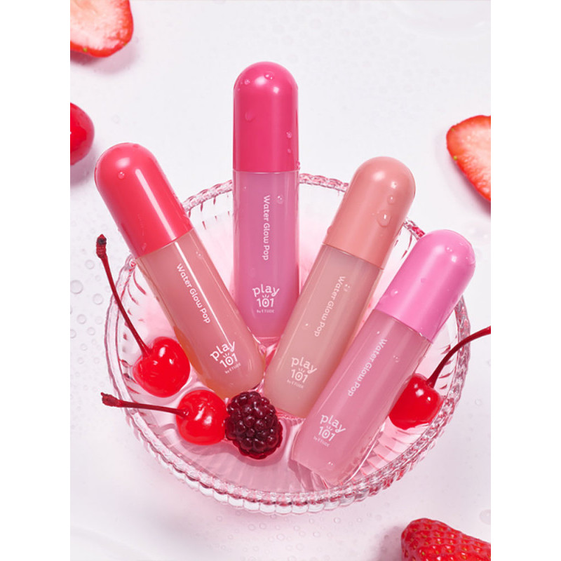 [Etude] Play 101 Glossy Lip Tint ㅣ Watery Luminous Texture ㅣ Vivid Color Adhesion ㅣ Lightweight & Co