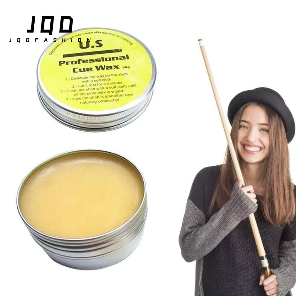 JQD Pool Cue Shaft Wax, Silky Cue Stick Supplies Pool Cue Wax, Cue Shaft Cleaner Wood-Specific Formu