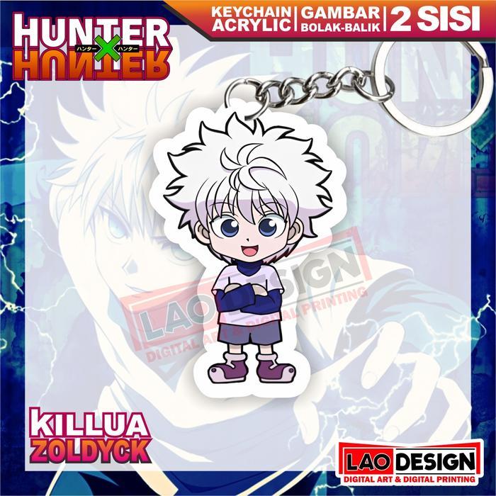Gantungan Kunci KILLUA Hunter X Hunter - Gantungan Kunci Anime - Gantungan Kunci Akrilik - KeyChain 