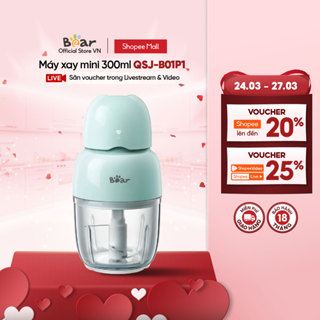 Máy Xay Thực Phẩm 300ml Bear QSJ-B01P1 - Hàng Chính Hãng