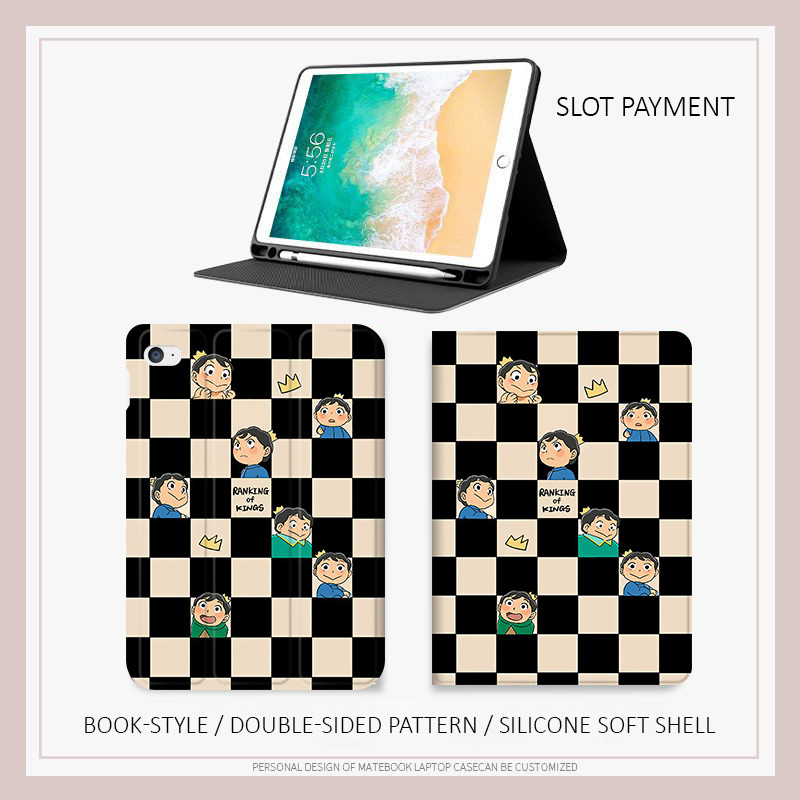 Bao da iPad Ranking of Kings - Ốp lưng gấu ôm cho Air 4/5/6 M3, iPad Gen 11 A16, Pro 12.9 - Chống số