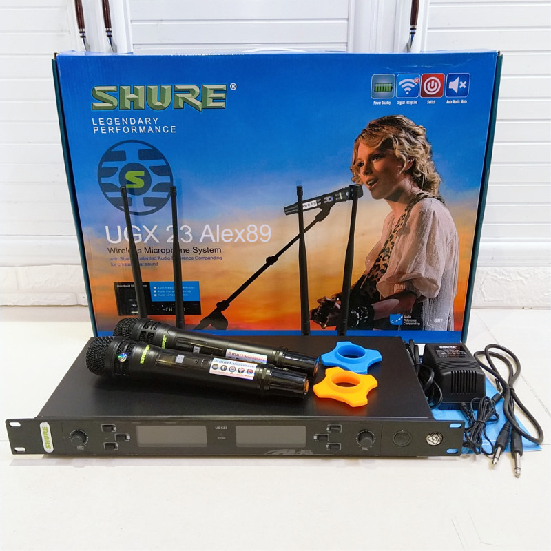 [HCM] Micro không dây SHURE UGX23 Chính hãng ( 4 râu tiếp sóng ) - Bảo Ngân audio