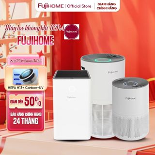 Máy lọc không khí diệt khuẩn UV Led FUJIHOME, màng HEPA lọc bụi PM2.5, kết nối WIFI điều khiển APP