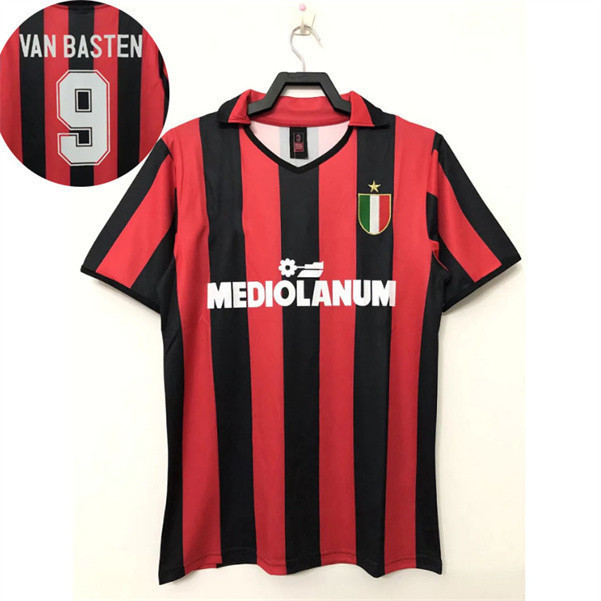 S-XXL 1988 1989 ac milan Retro Jersey 88 89 sân nhà Áo thể thao nam