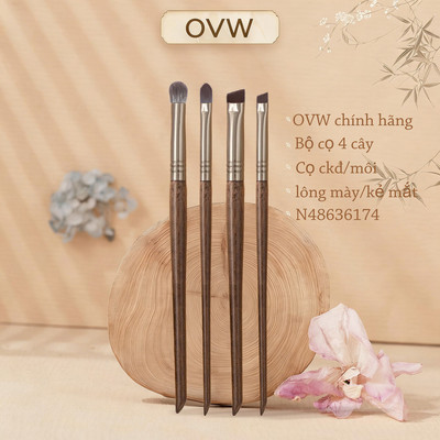 【OVW】Set 4 cọ trang điểm N48 N63 N61 N74 kẻ mày kẻ mắt che khuyết điểm làm đẹp
