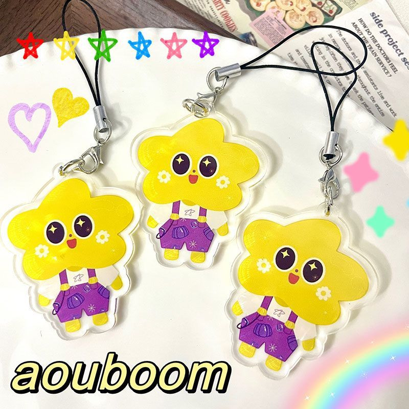 Thai CP AouBoom Aoun Boom Cosplay Keychain Unisex Kawaii Acrylic Pendant Phone Chain Keyring Key Cha