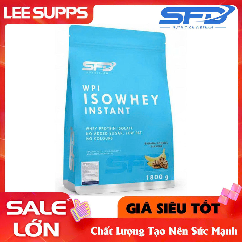 SFD ISO Whey Protein 1.8kg – WPI Tinh Khiết, Ít Béo, Dễ Hấp Thu