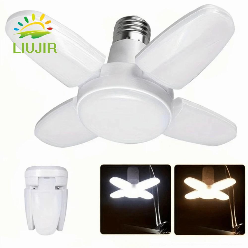 Bóng đèn LED hình quạt LIUJIR, Bóng đèn LED E27 màu trắng có thể điều chỉnh độ sáng, Bóng đèn E27 65