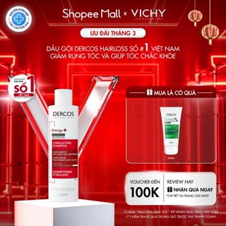 Dầu gội ngăn ngừa, giảm rụng tóc, giúp tóc chắc khỏe, dày dặn Vichy Dercos Hairloss SỐ 1 Việt Nam được khuyên dùng 200ml