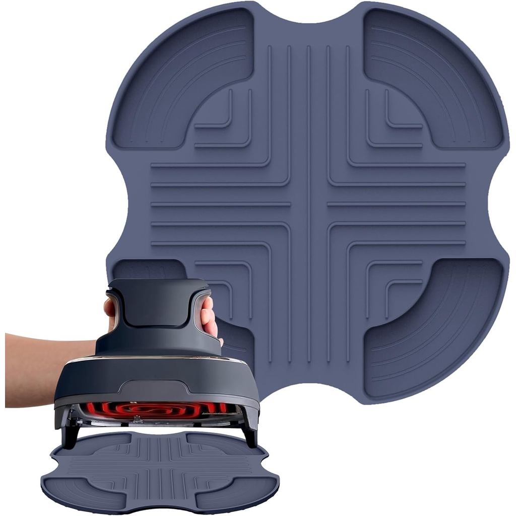 Thảm silicon Air Fryer Trivets cho Ninja Crispi, thảm chiên không khí 10,5 "× 10,5" để chống nhiệt, 