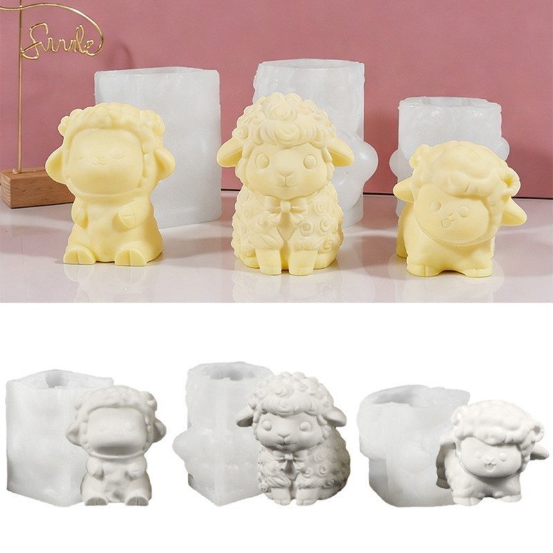 Ooh Khuôn thịt cừu silicon chi tiết cho xà phòng và sô cô la sáng tạo