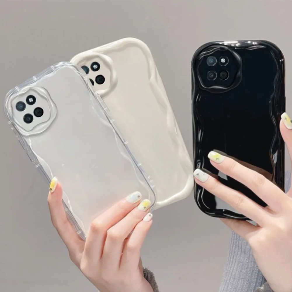 Ốp Mềm TPU Sóng Trong Suốt Cho Oppo A73 5G Ốp Lưng Điện Thoại Oppo A73 5G Ốp Lưng Oppo A73 5G Túi Kh
