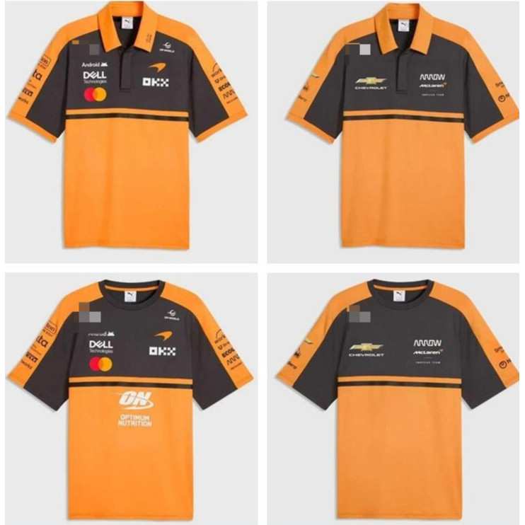 2026 McLaren F1 Đội Oscar Piastri Driver Polo ÁO THUN Thể Thao Thông Thường