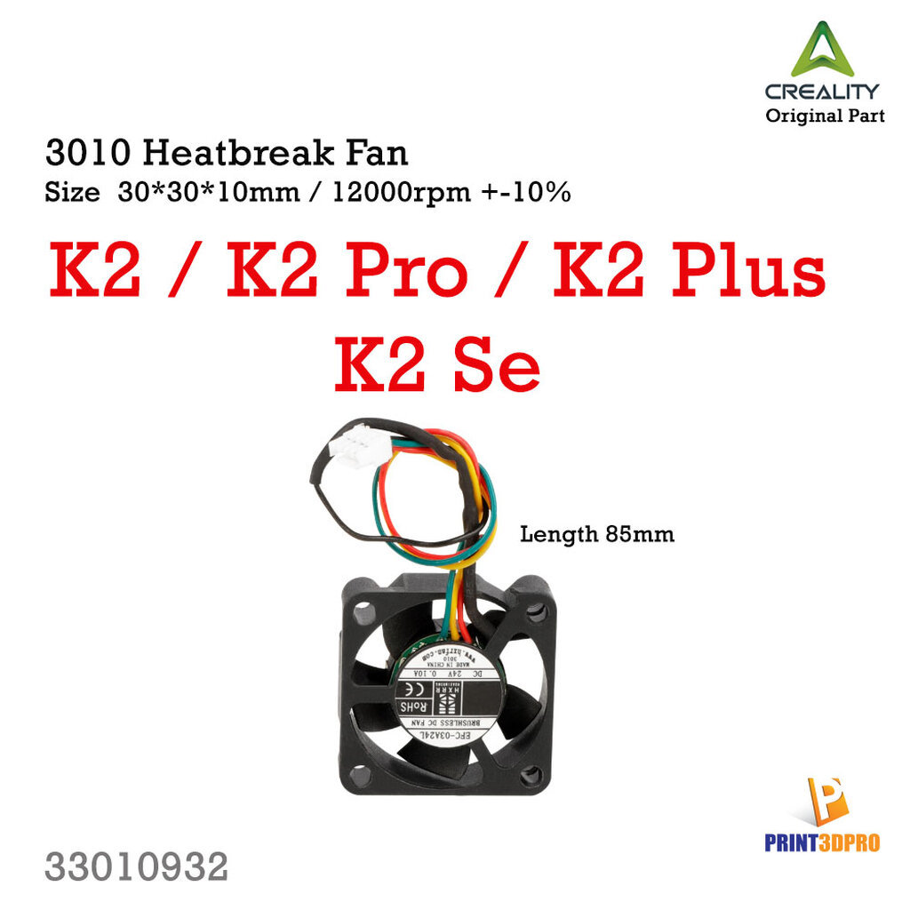 Phần máy in 3D Creality K2, K2 Pro, K2 Plus Quạt tản nhiệt