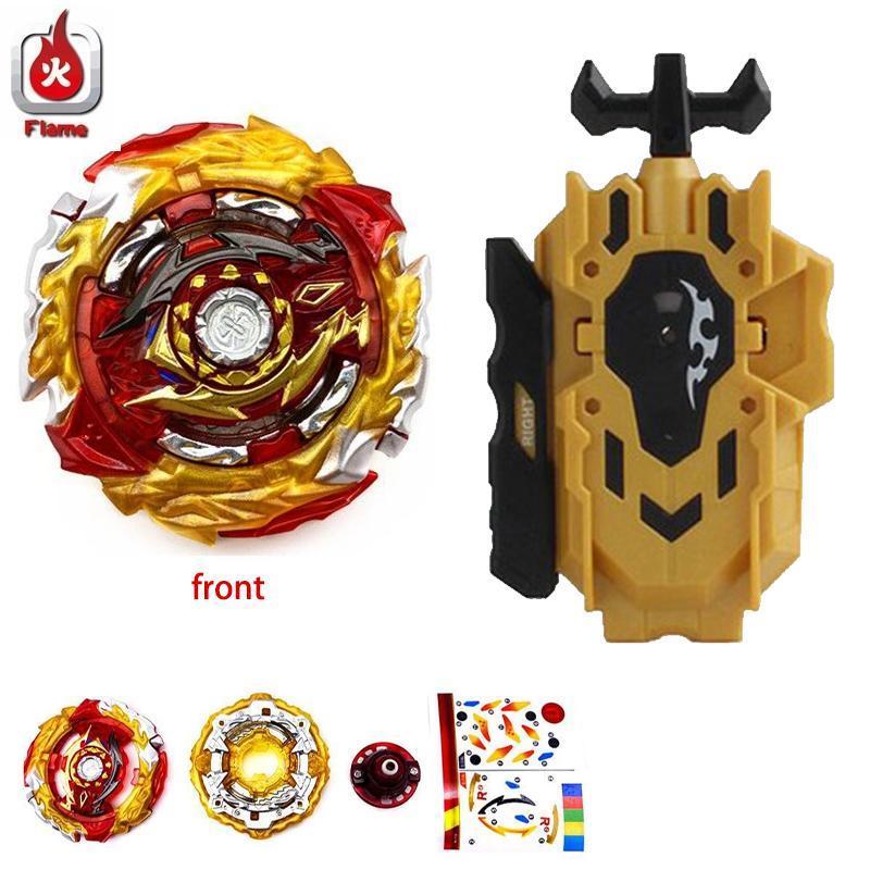 Gyro Bey Burst B-172 World Spriggan, thương hiệu Ngọn lửa với Bộ phóng hoặc đồ chơi quay một mảnh