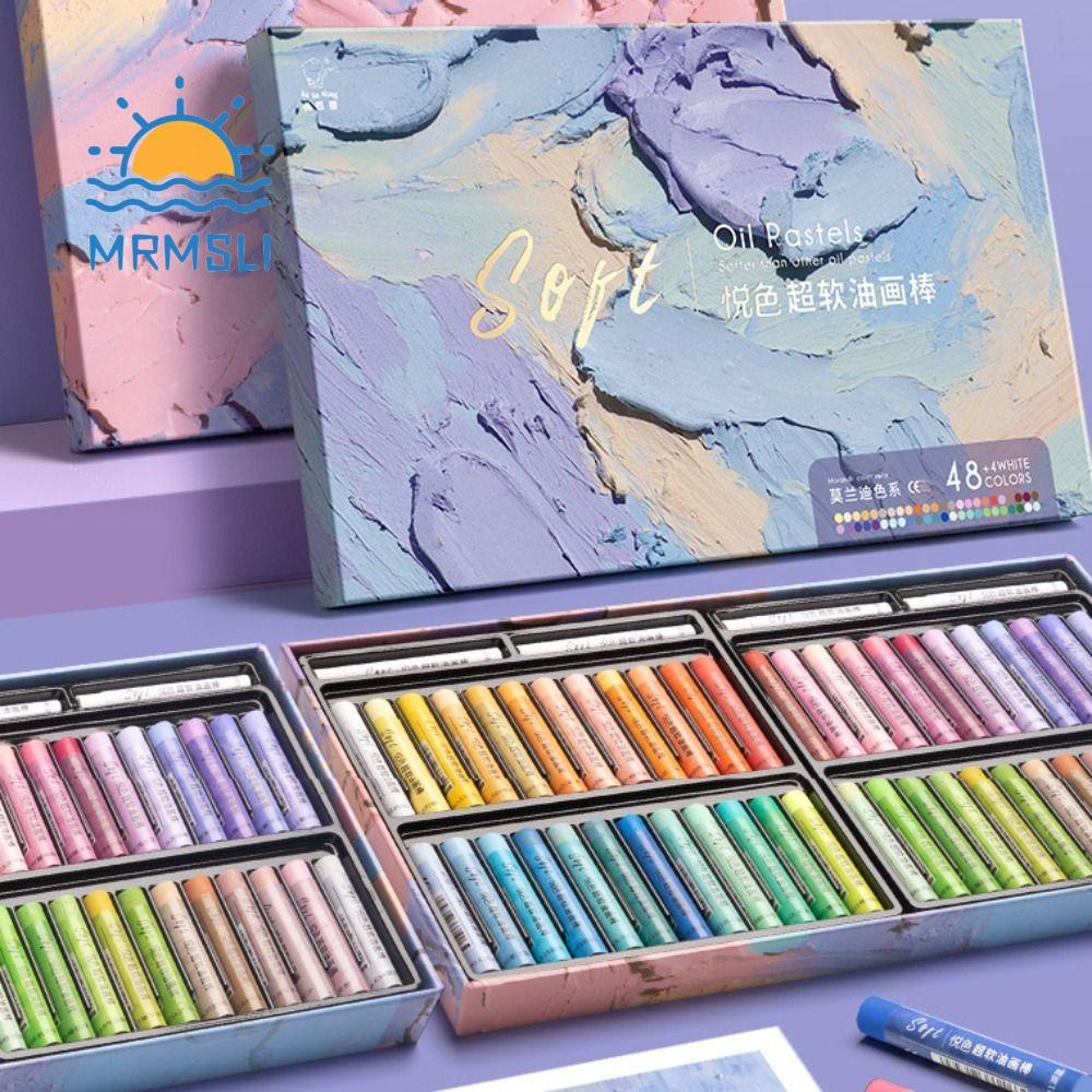 SHANCHAN Artist Soft Oil Pastel Set, 24 / 36 / 48 Màu Bút chì vẽ tranh chuyên nghiệp, Quà tặng An to