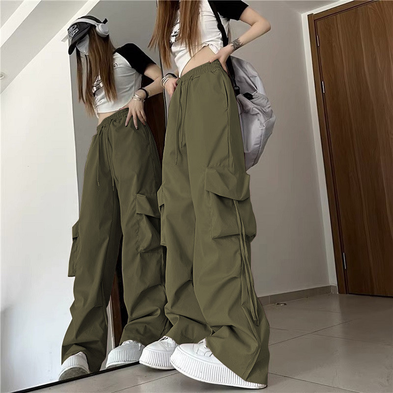 【Ready Stock】 Four Seasons Trousers Women's Overalls Casual Mopping Pants Women's Sports Pants Strai