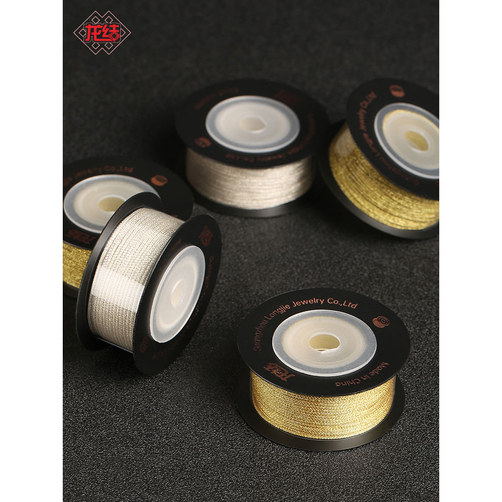 Vòng tay nút thắt rồng Màu sắc Vàng bạc Chủ đề 8 sợi Vàng vuông Chủ đề bạc số. 72 Sợi Trang Sức Tay 