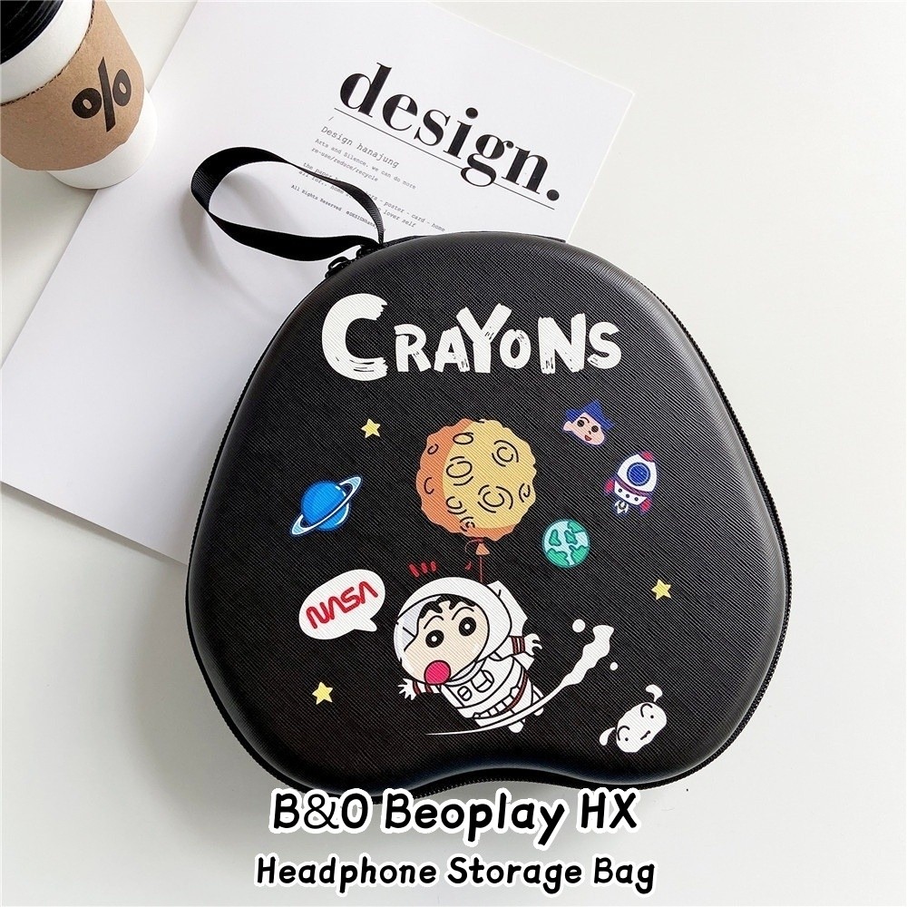 [Yoshida] Dành cho hộp đựng tai nghe B & O Beoplay HX họa tiết hoạt hình mát mẻ Túi đựng tai nghe EV