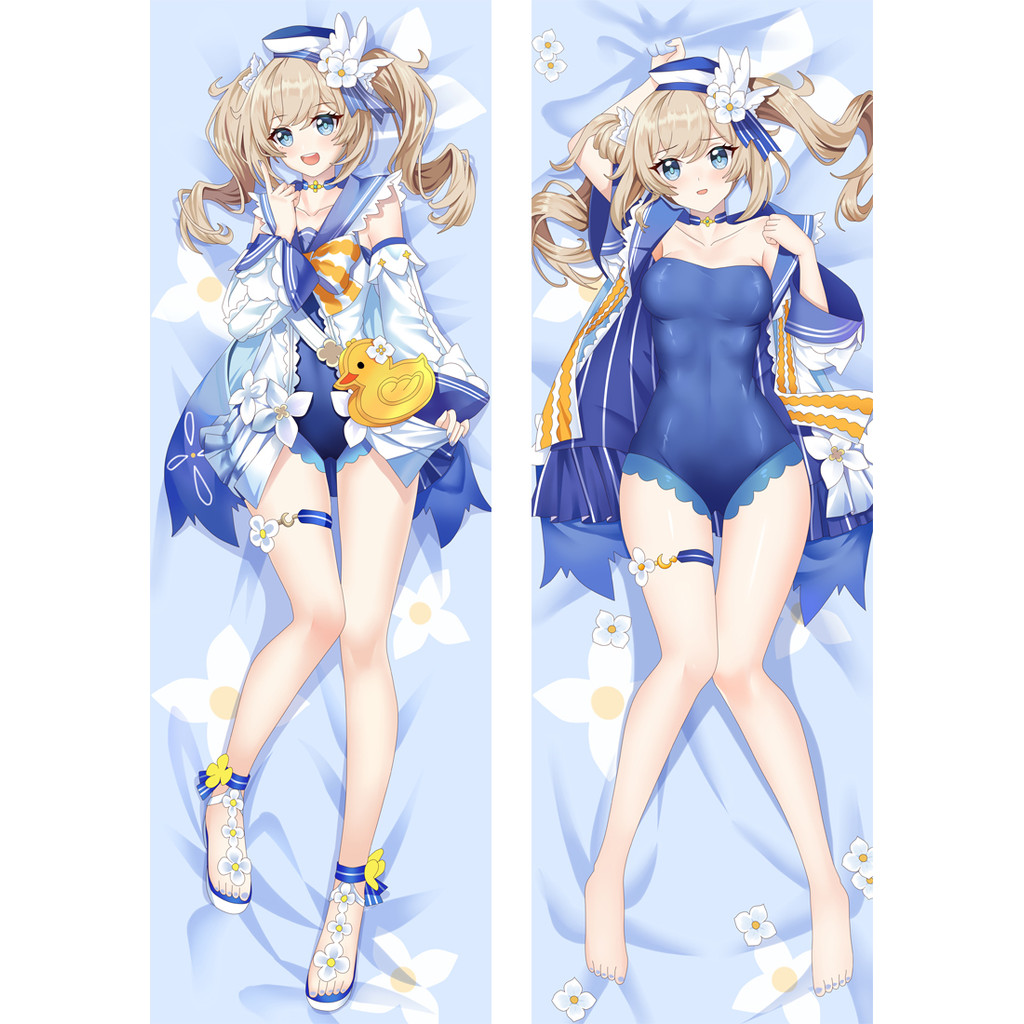 Game Genshin Impact Character Barbara Dakimakura Hing Body Pillow Case