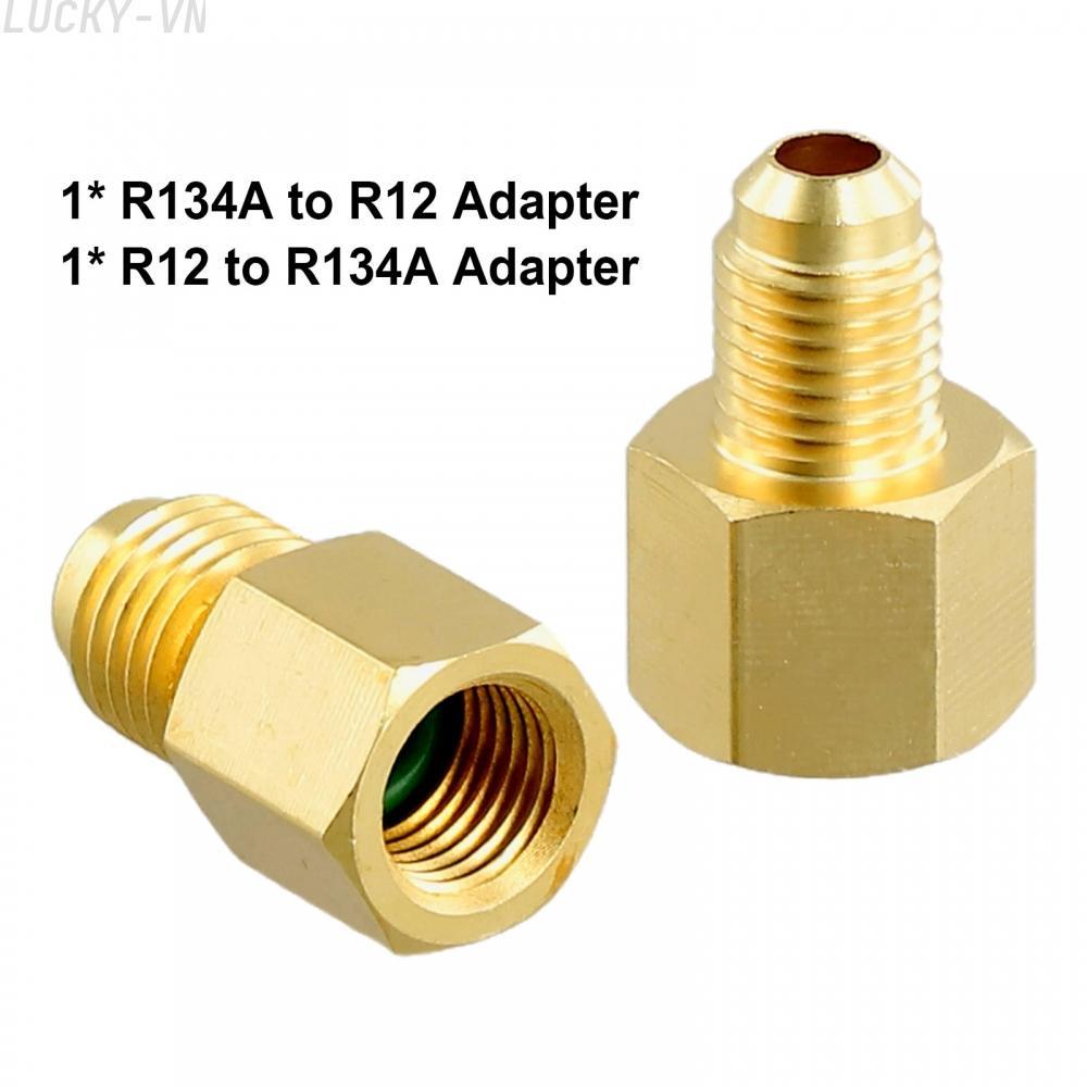 R134a To R12 And R12 To R134a Fitting-Adapter Kit Automotive Valve Brass-Adapter
