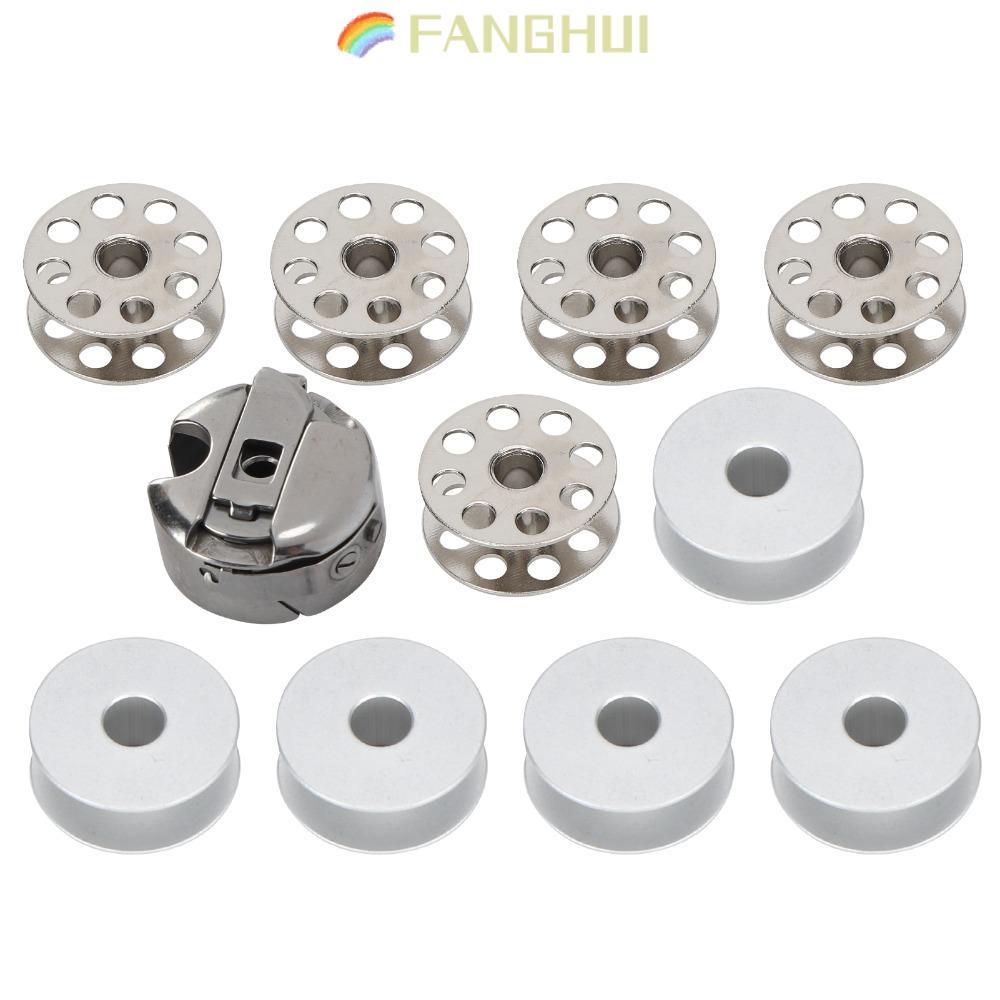 FANGHUI 11 Cuộn Kim Loại, Cuộn Nhôm Chịu Lực, Phụ Kiện Máy May Sắt Đa Năng Chuyên Nghiệp Máy May Côn