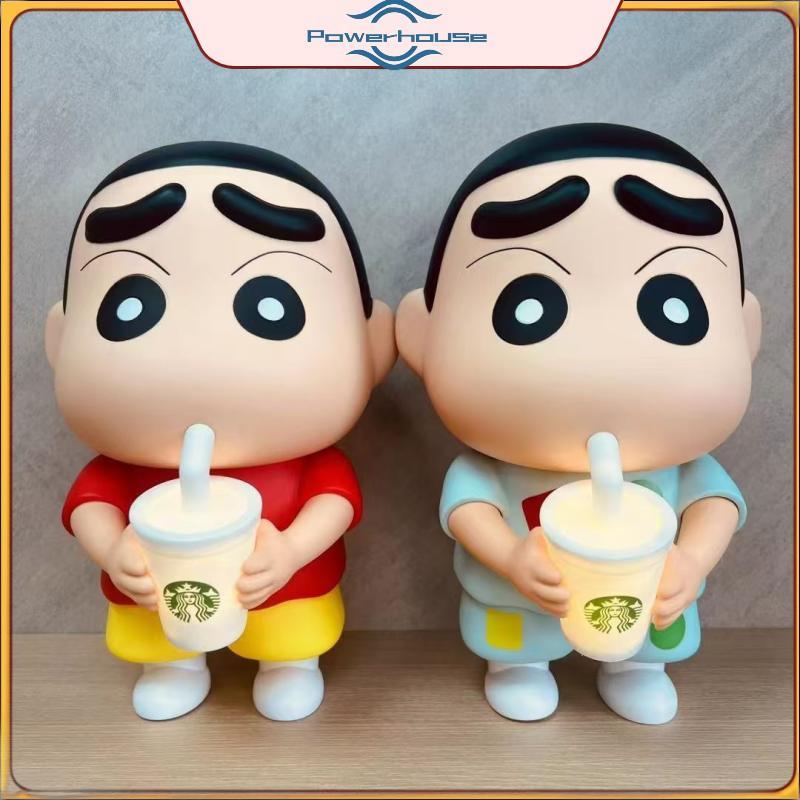 POWER 1 Mảnh Vinyl Trà Sữa Phát Sáng Cốc Để Bàn Trang Trí 25cm Crayon Shin-Chan Tay Tay Noob Anime H