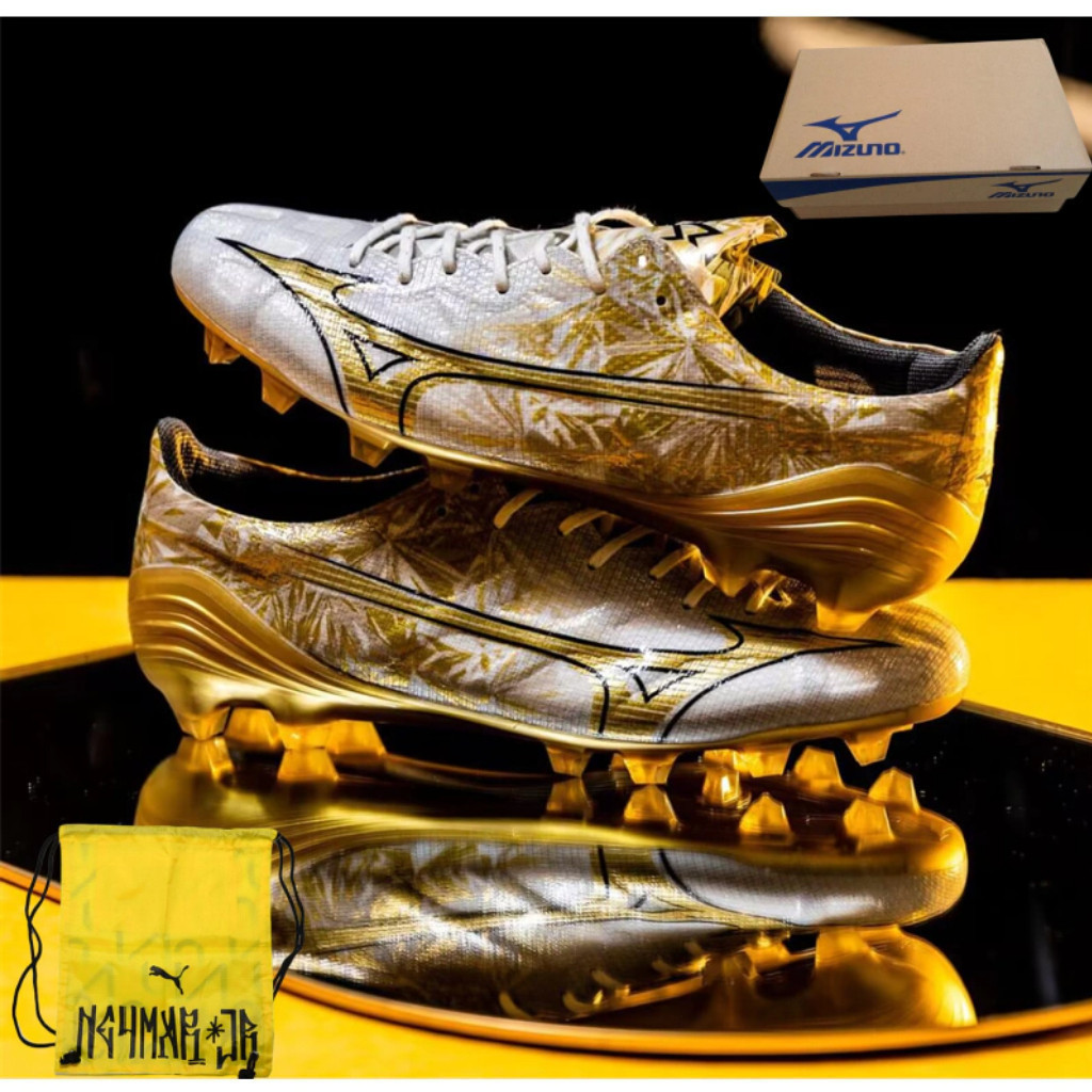 Giày bóng đá Mizuno Alpha Sản xuất tại Nhật Bản FG FG Giày bóng đá ngoài trời Giày thể thao gai giày