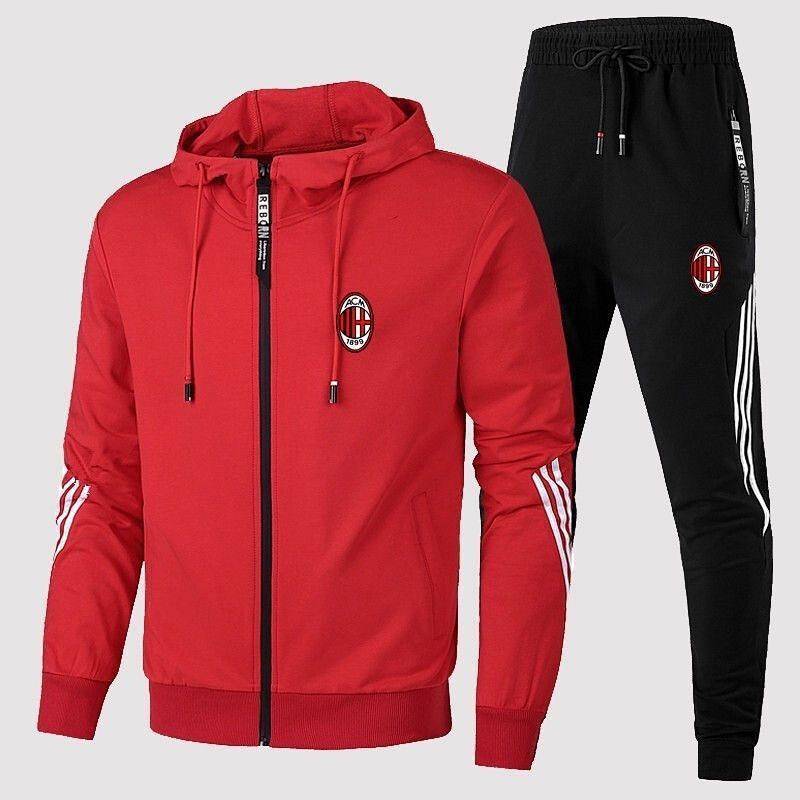 New Trousers AC Sports Sportswear Football Training Suit Serie A Hooded Spring and Autumn Team Unifo