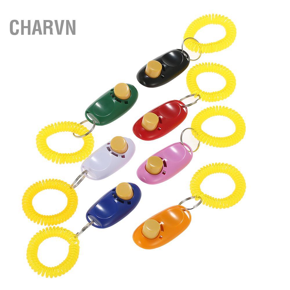 Charvn Mới 7 Gói Thú Cưng Huấn Luyện Chó Clicker Huấn Luyện Viện Trợ Cổ Tay Dụng Cụ Có Dây Đeo