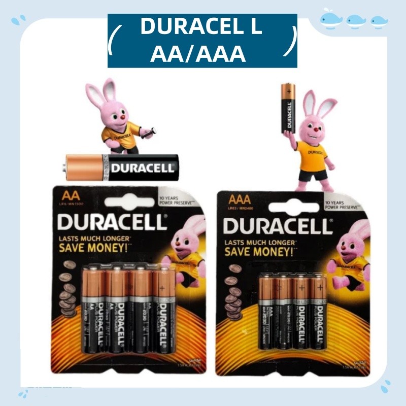 DURACELL Alkaline Battery AAA AA  LR6 LR03 Bateri 1.5v