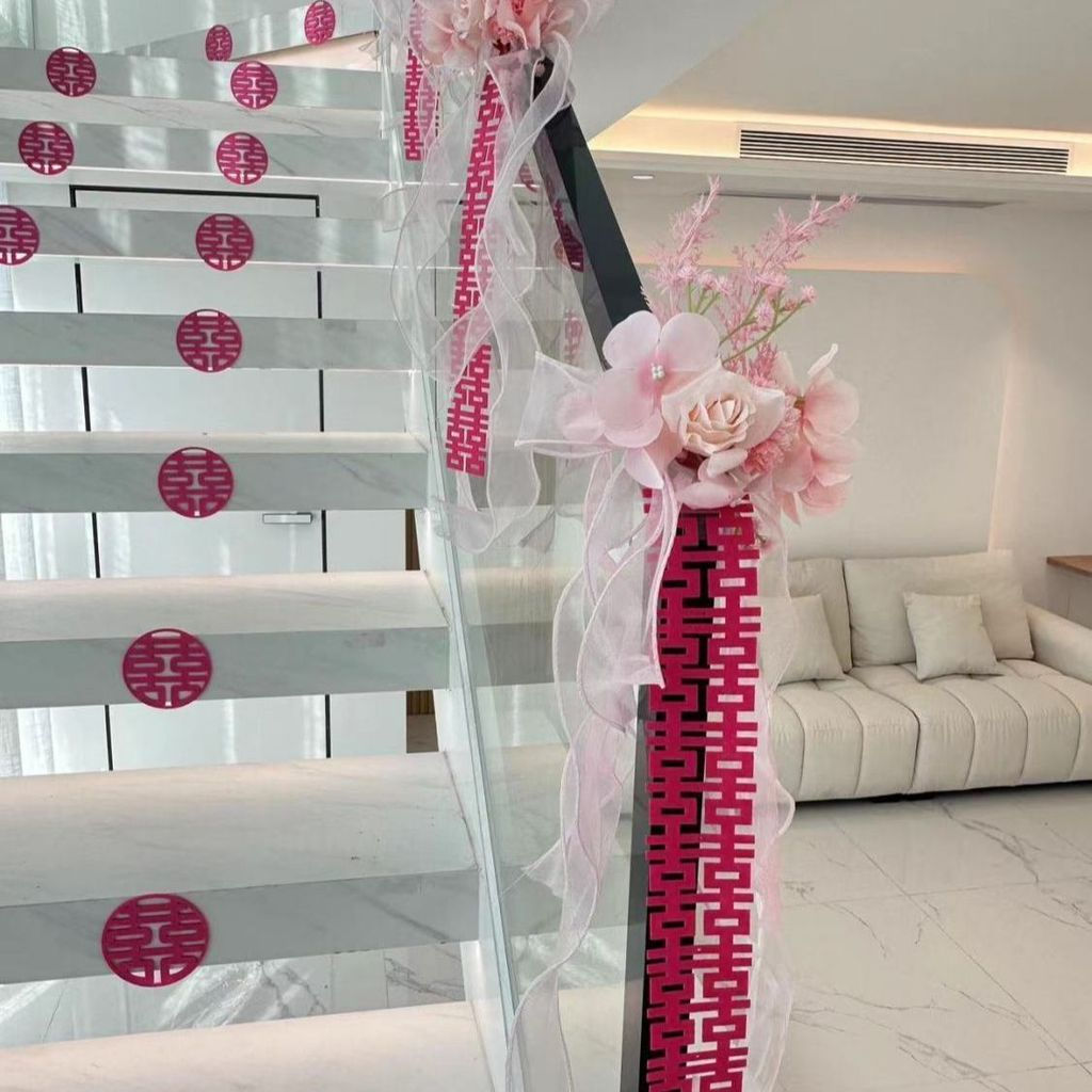 New Product#Wedding Room Decoration Atmosphere Stair Handrail Arrangement Wedding Decoration Wedding
