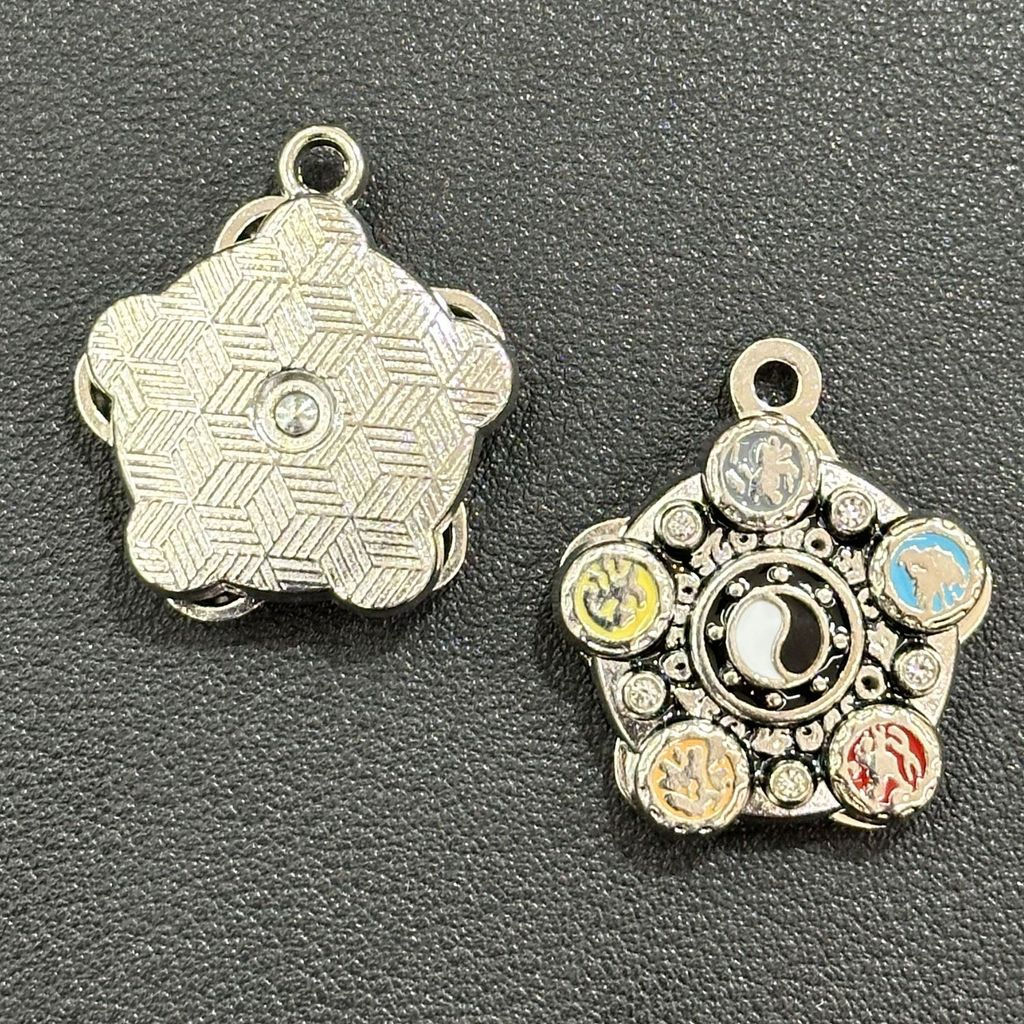 New Product#Armor Warrior Emperor Five Elements Armor Rotatable Pendant Necklace Unisex Punk Hip Hop