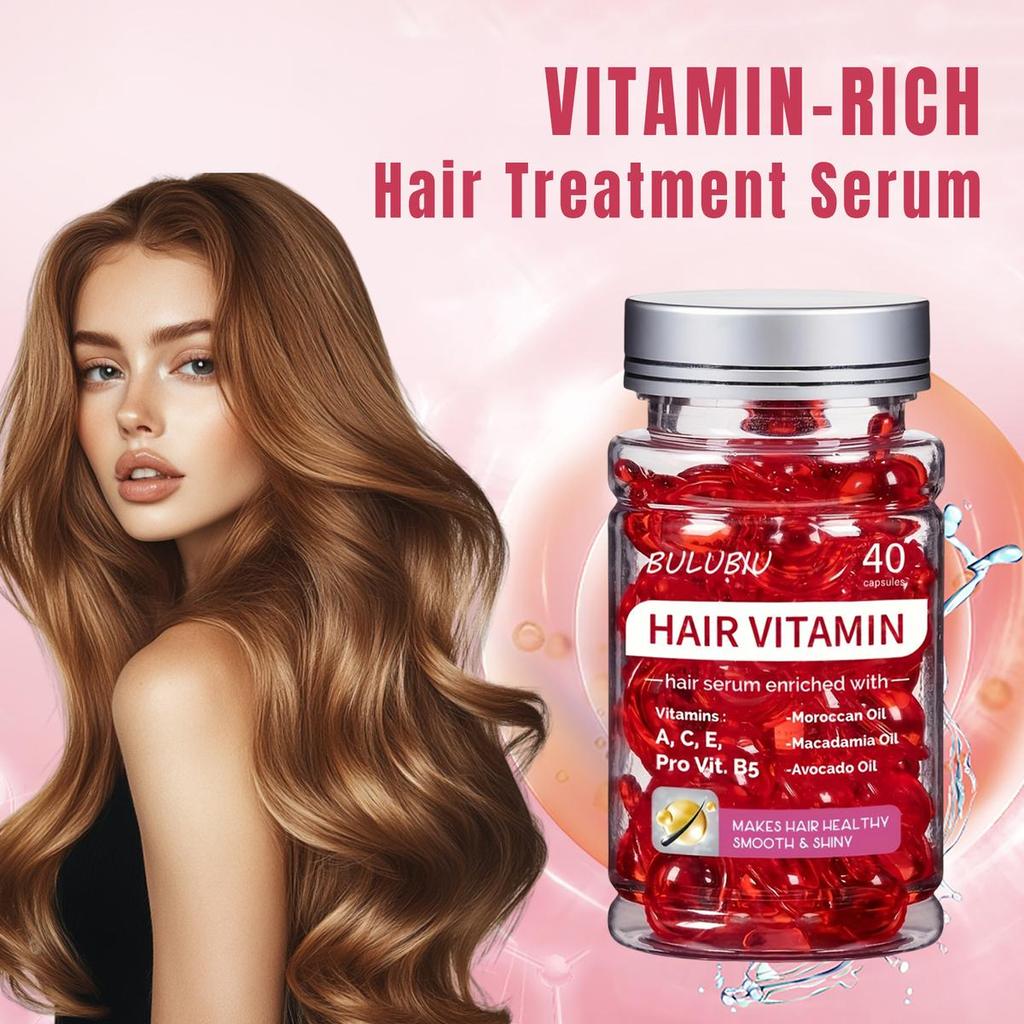 Viên nang điều hòa Vitamin B5, Viên nang điều hòa Ma-rốc, Tóc dưỡng ẩm, 40 viên