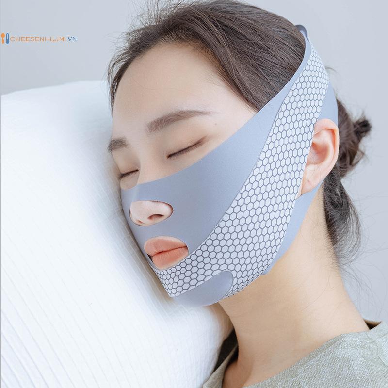 Cs Face-Lift With Sleep Face V Shaper Facial Slimming Bandage Relaxing Shape Lift Giảm Double Chin F