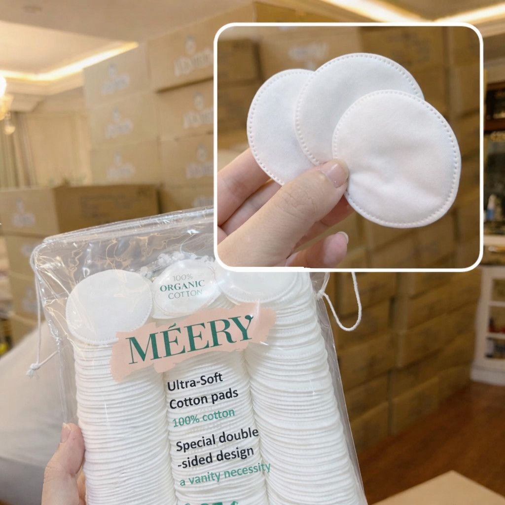 Bông Tẩy Trang MÉERY Chính Hãng, Bông Tẩy Trang Meery 205 Miếng 100% Cotton Pads | BigBuy360 - bigbuy360.vn
