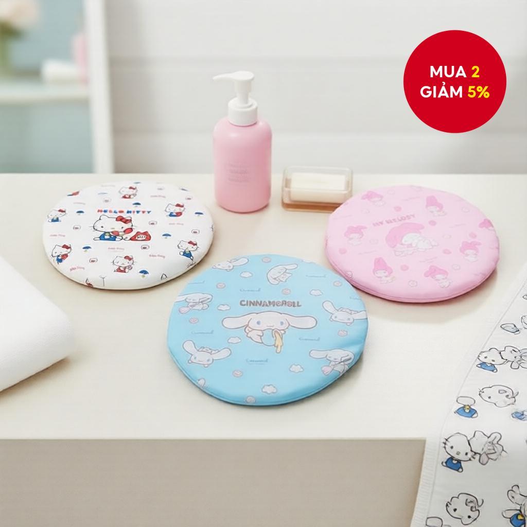 MINISO  Bộ 3 mũ tắm Sanrio hình Cinnamoroll, My Melody, Hello Kitty 16.5x24cm