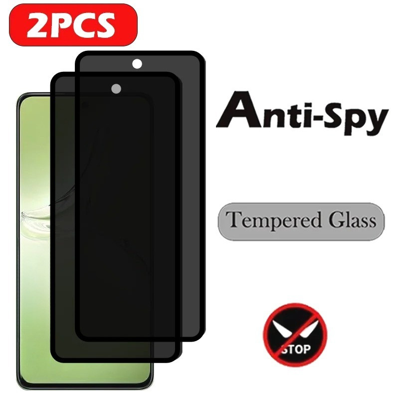 1-2 Chiếc Full Cover Riêng Tư Cạnh Đen Kính Phim Cho Sharp Aquos zero6 wish4 V7 V6 Plus Bảo Vệ Màn H